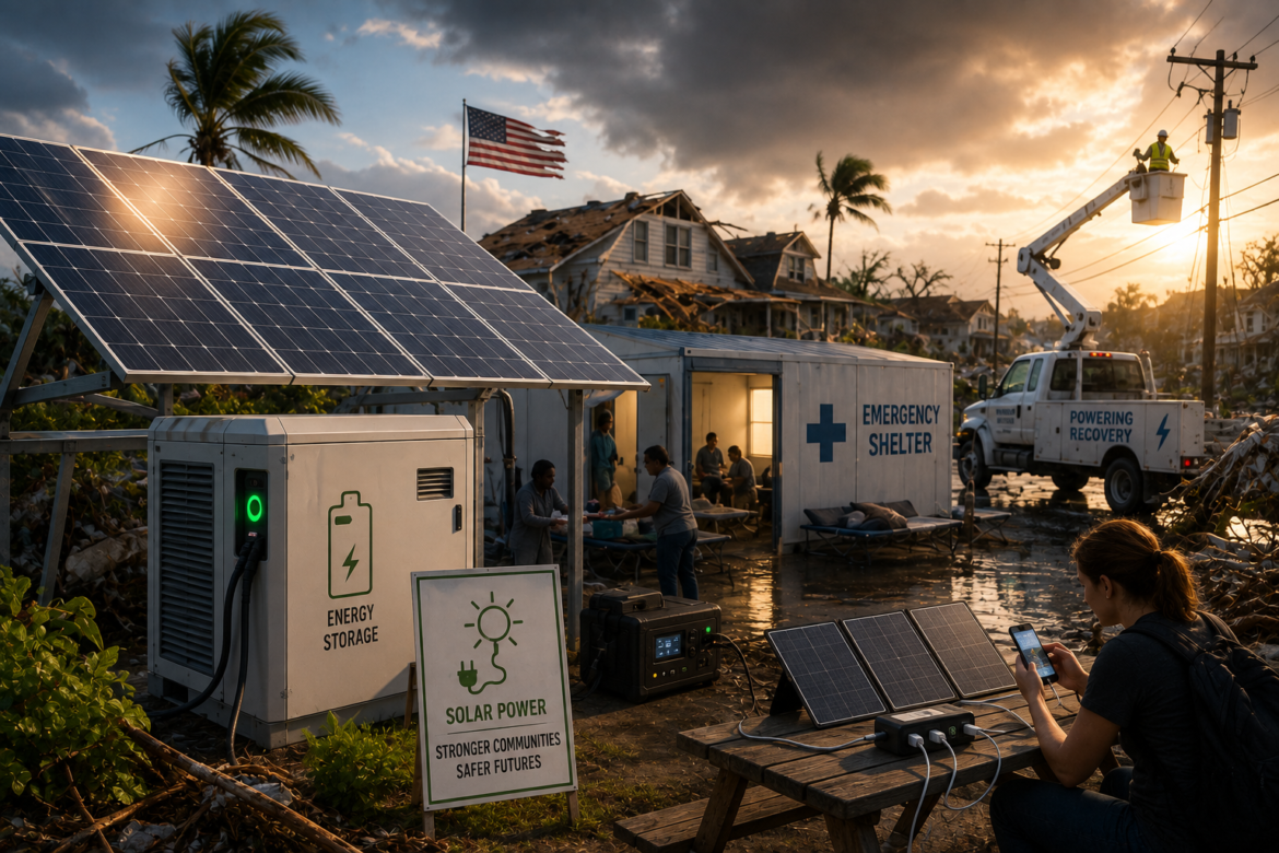 What Role Does Solar Energy Play in Disaster Resilience and Recovery Efforts in the United States?